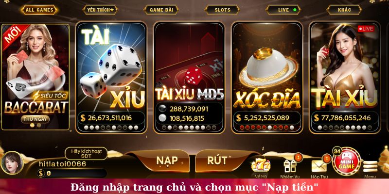 nạp tiền