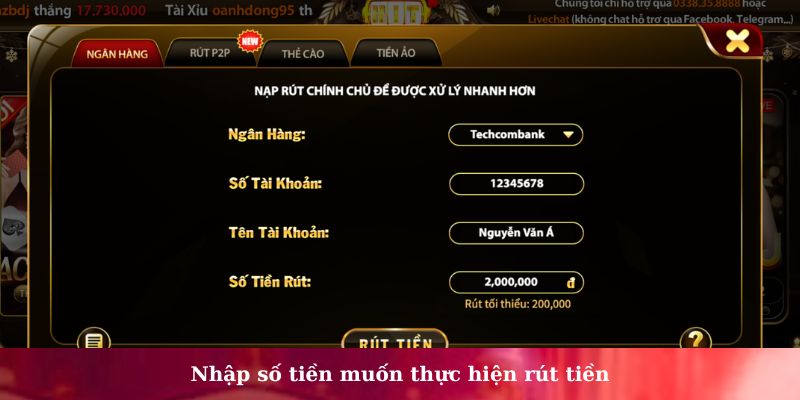 rút tiền